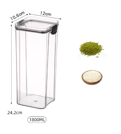 Potes Herméticos Transparentes Para Grãos e Cereais