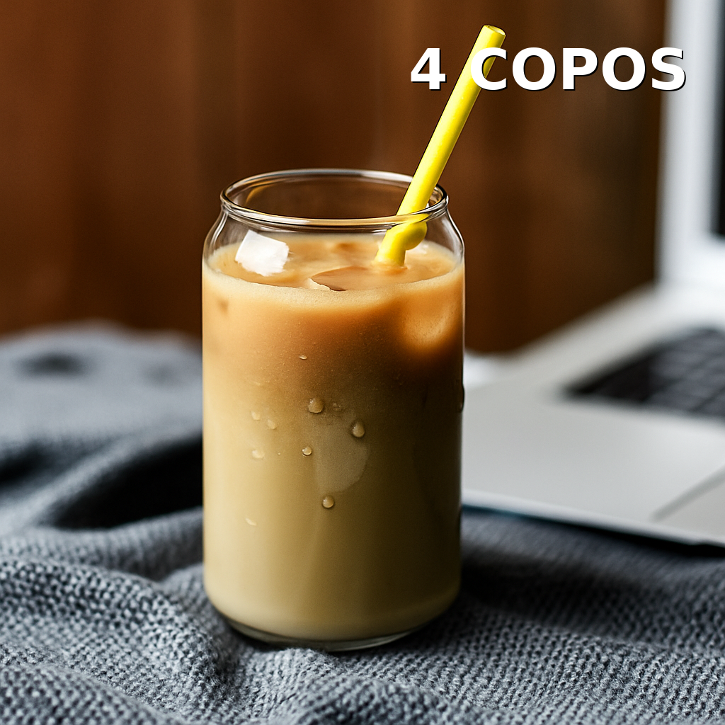 Copo de Vidro Estilo Lata