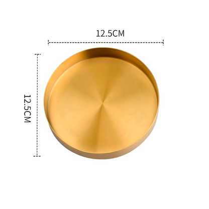 Bandeja Decorativa Redonda de Metal