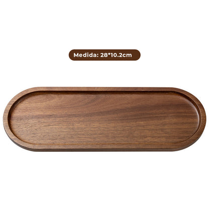 Bandeja de Madeira Oval e Retangular