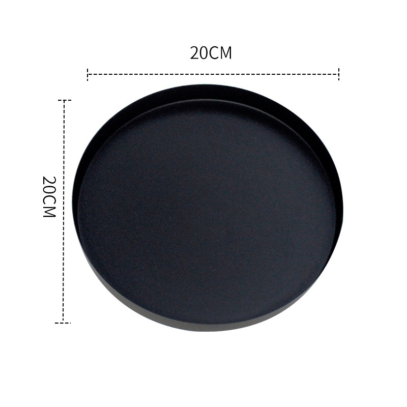 Bandeja Decorativa Redonda de Metal