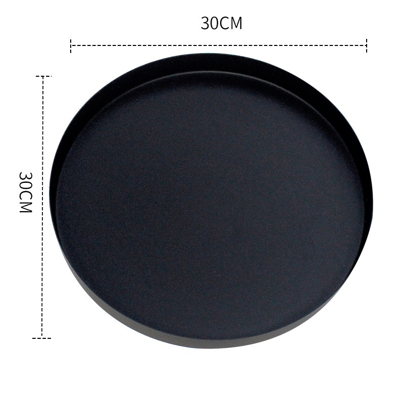 Bandeja Decorativa Redonda de Metal