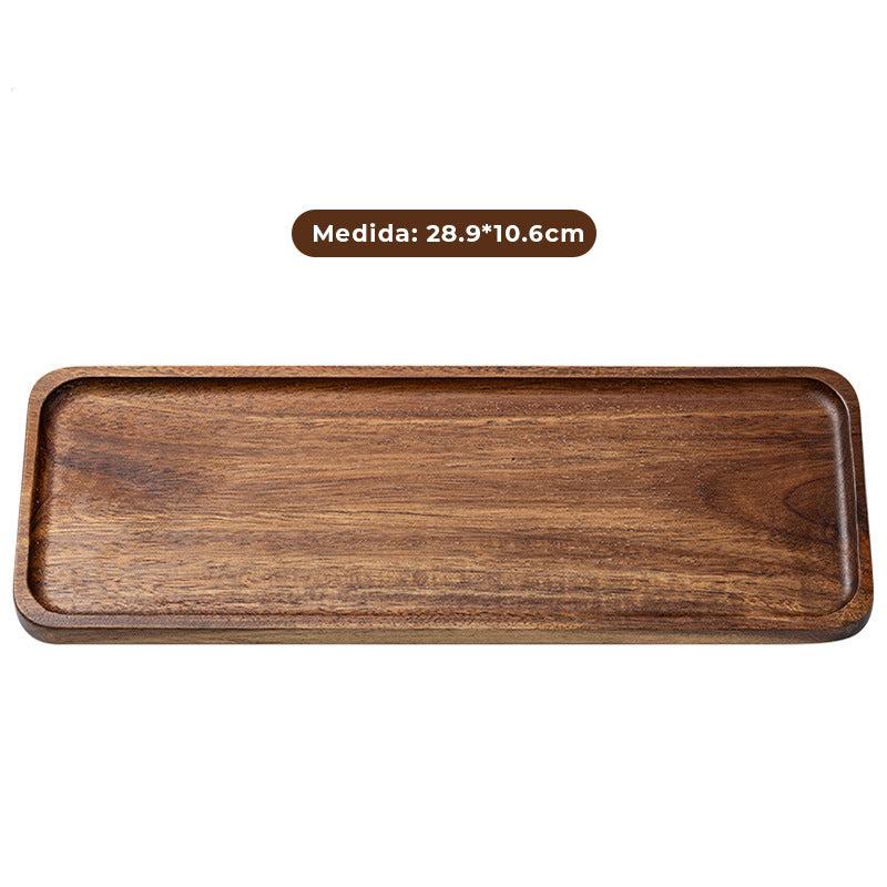 Bandeja de Madeira Oval e Retangular