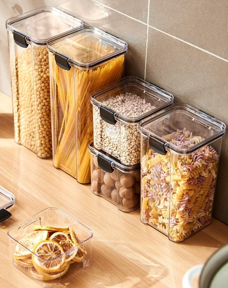 Kit de Potes Herméticos Empilháveis