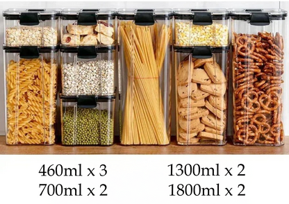 Kit de Potes Herméticos Empilháveis