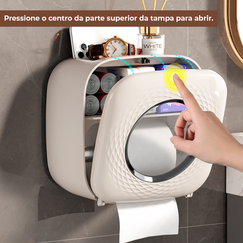 Dispenser de Papel Higiênico de Parede