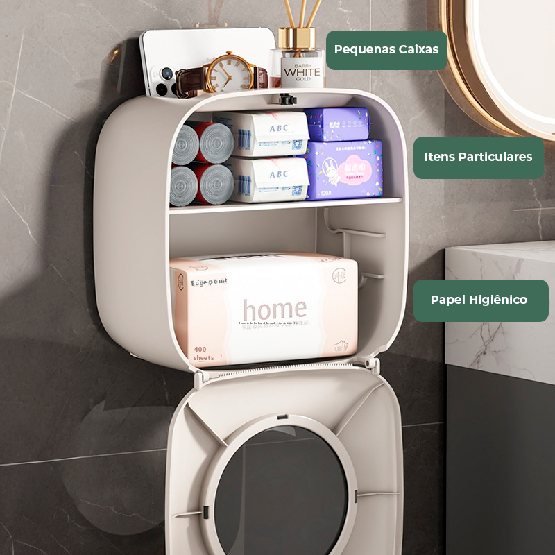 Dispenser de Papel Higiênico de Parede