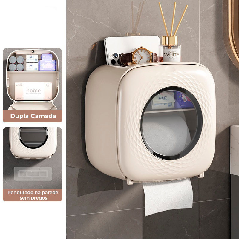 Dispenser de Papel Higiênico de Parede