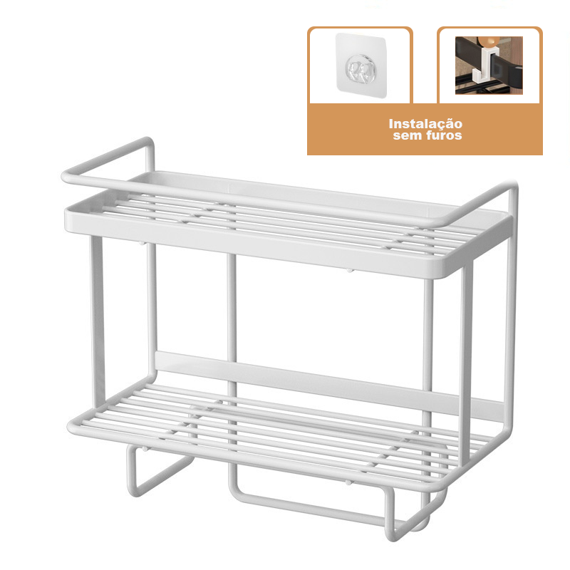 Prateleira de Banheiro Sem Furos