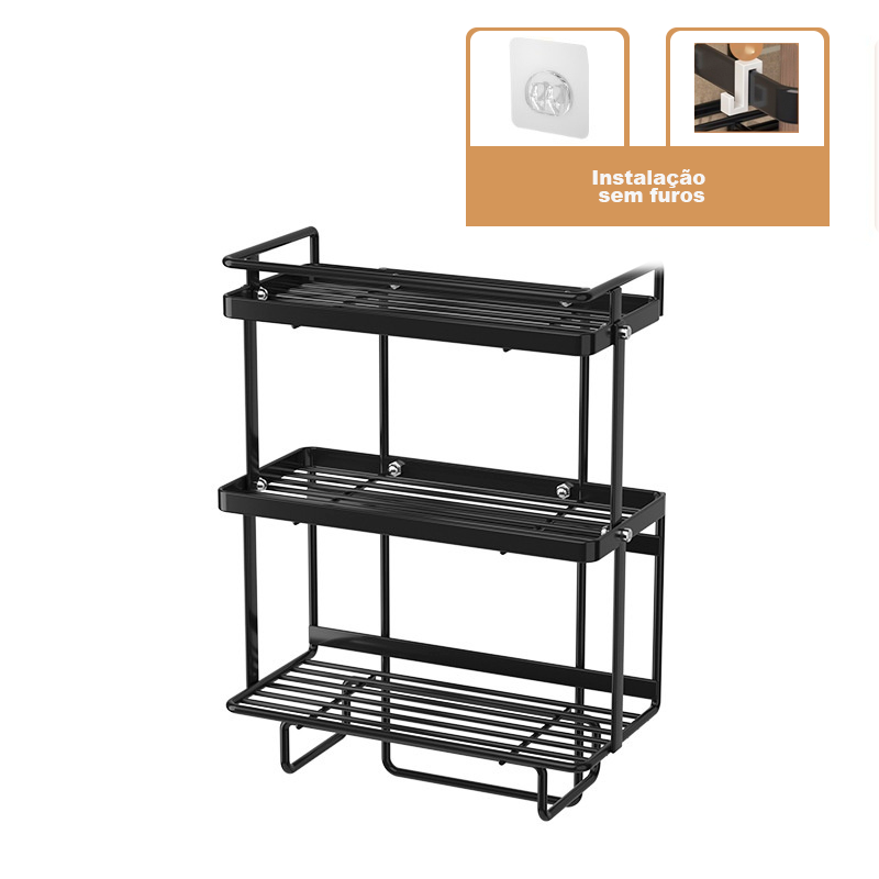 Prateleira de Banheiro Sem Furos