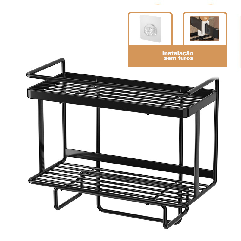 Prateleira de Banheiro Sem Furos