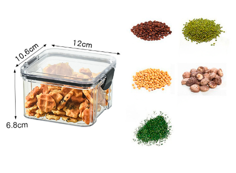 Potes Herméticos Transparentes Para Grãos e Cereais