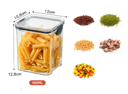 Potes Herméticos Transparentes Para Grãos e Cereais