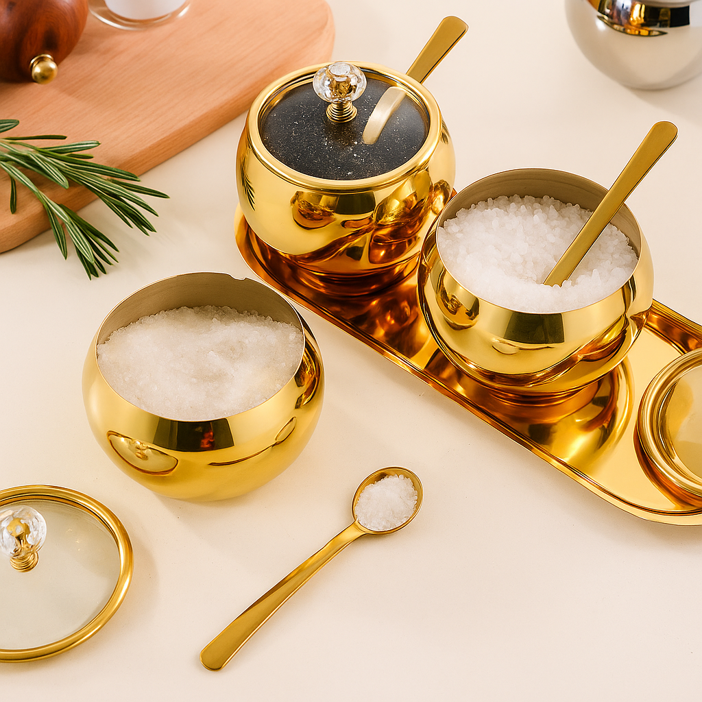 Porta Temperos em Aço Inox