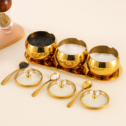 Porta Temperos em Aço Inox