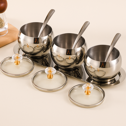 Porta Temperos em Aço Inox