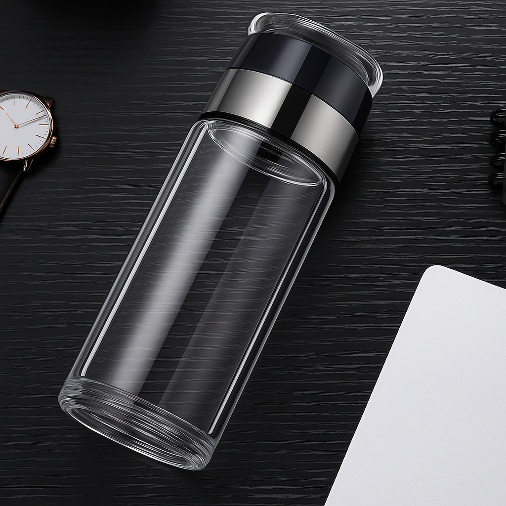 Garrafa de Vidro com Infusor