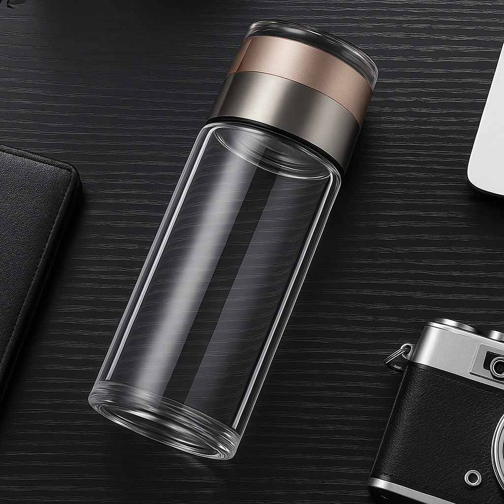 Garrafa de Vidro com Infusor