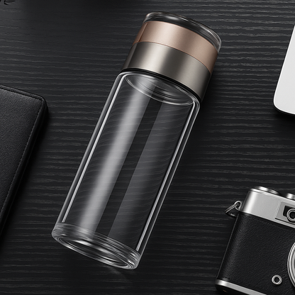 Garrafa de Vidro com Infusor