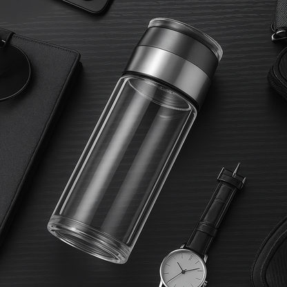 Garrafa de Vidro com Infusor