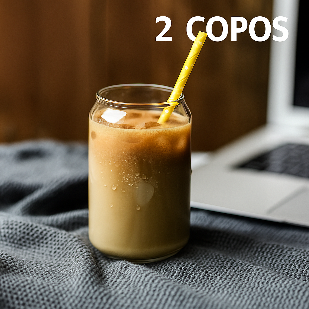 Copo de Vidro Estilo Lata