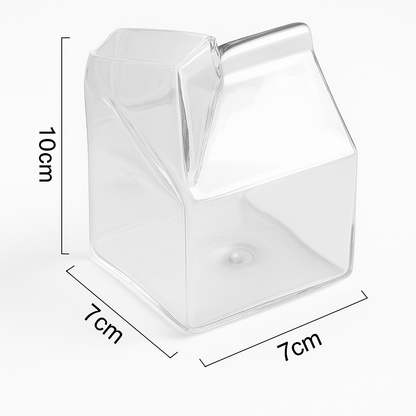 Copo de Vidro Caixa de Leite