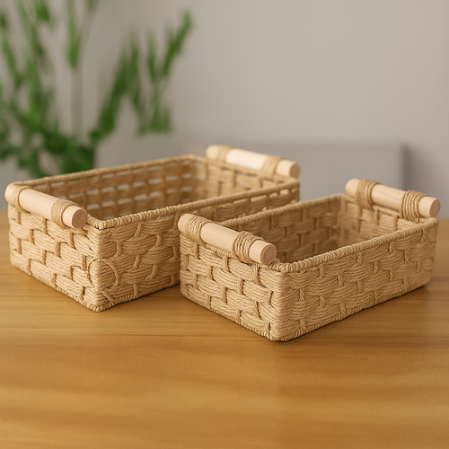 Cestas Organizadoras de Fibra Natural