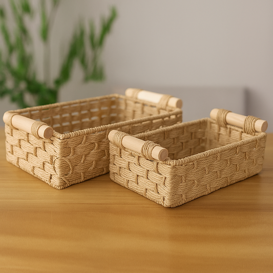 Cestas Organizadoras de Fibra Natural