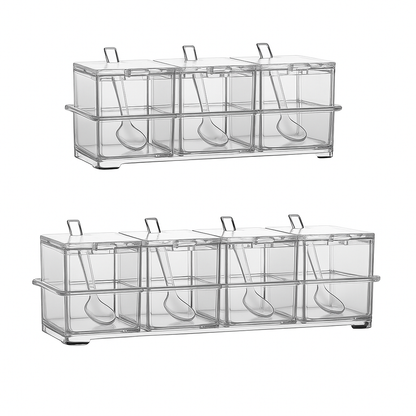 Conjunto de Porta Tempero Transparente