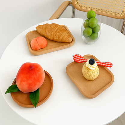 Prato de Madeira Natural