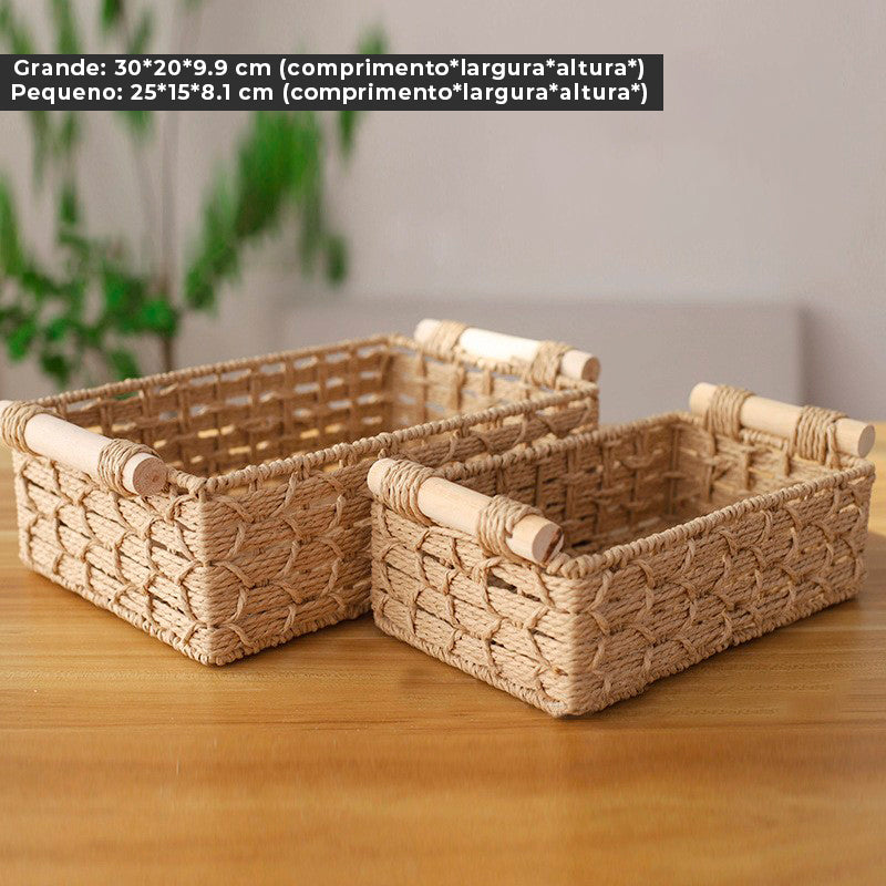 Cestas Organizadoras de Fibra Natural