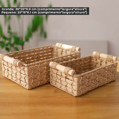 Cestas Organizadoras de Fibra Natural