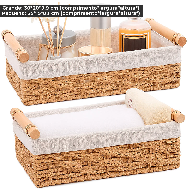 Cestas Organizadoras de Fibra Natural