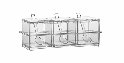 Conjunto de Porta Tempero Transparente