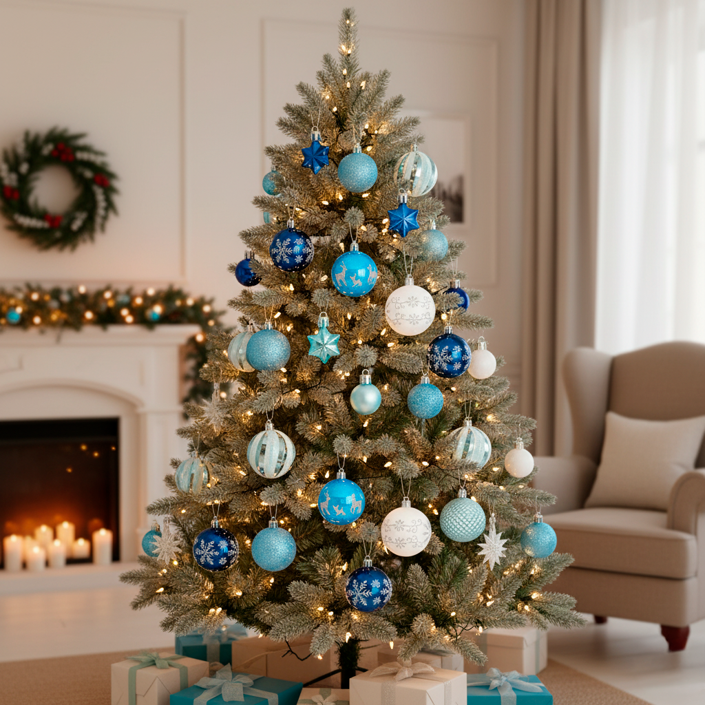 Kit de Bolas Natalinas Decorativas com 44 Peças