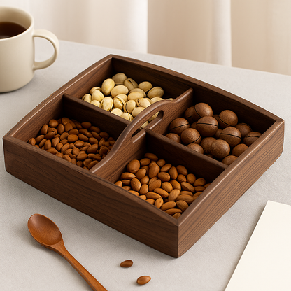 Bandeja Divisória de Madeira Natural