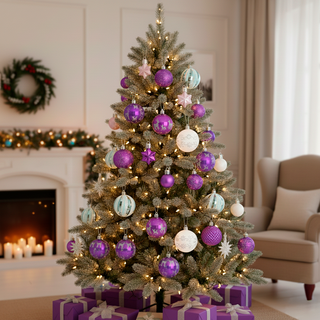 Kit de Bolas Natalinas Decorativas com 44 Peças